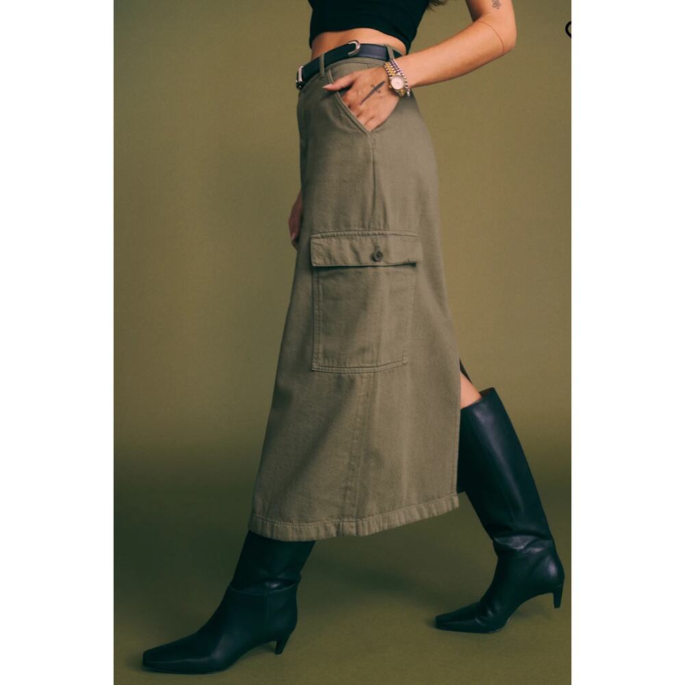 Reformation Maggi Cargo Midi Skirt 24 / Small